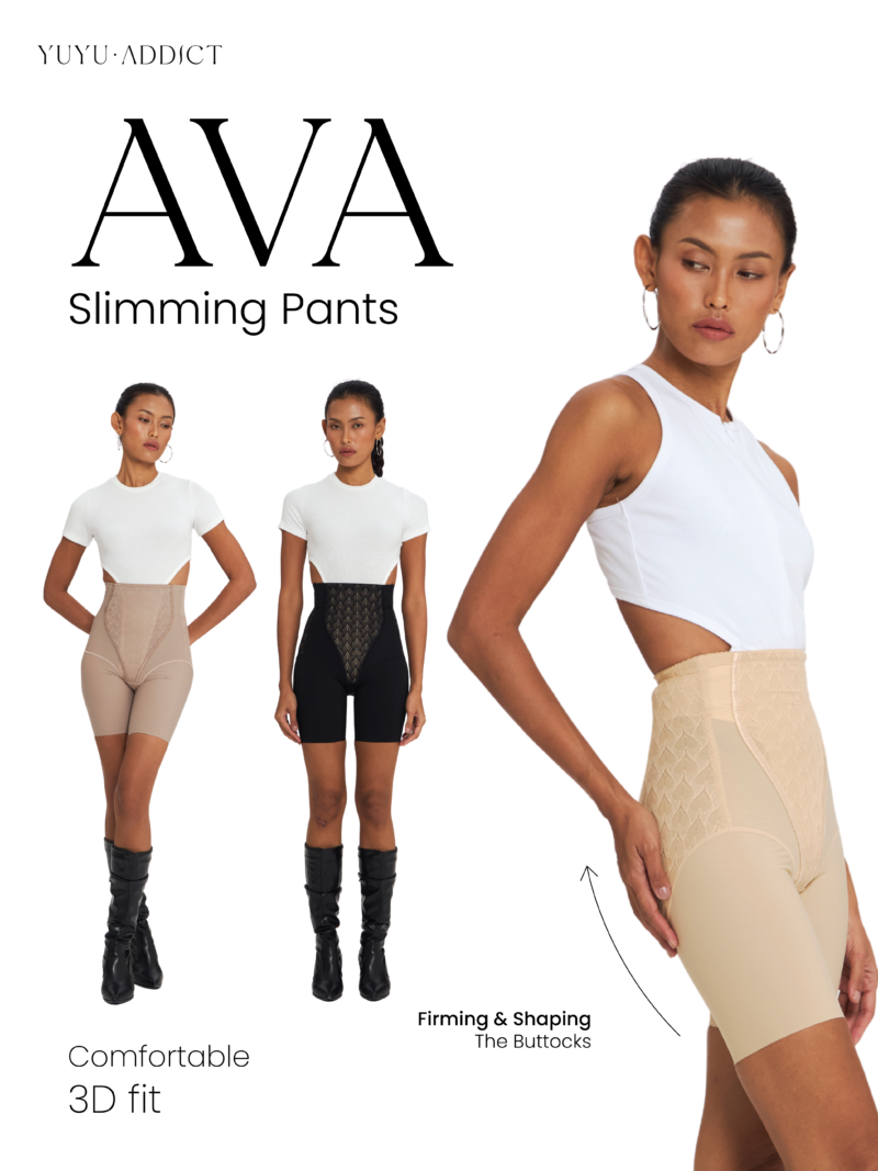 YUYUADDICT - AVA Slimming Pants Celana Scuplting Shaper Korset Pengencang Perut dan Bokong dengan Desain 3D