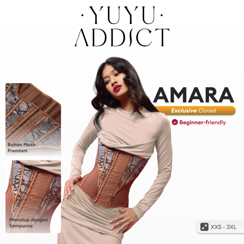 YUYUADDICT - Amara High Back Mesh Corset 23 Bones