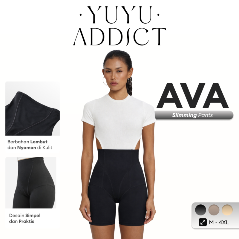 YUYUADDICT - AVA Slimming Pants Celana Scuplting Shaper Korset Pengencang Perut dan Bokong dengan Desain 3D