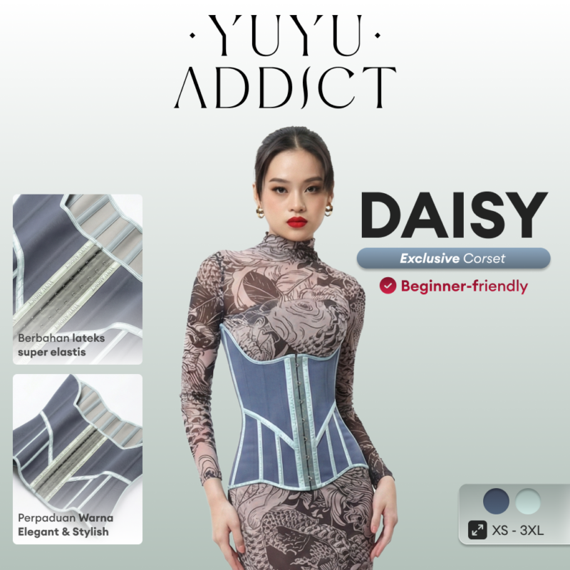 YUYUADDICT - DAISY Latex Korset Stretchy Latex Corset