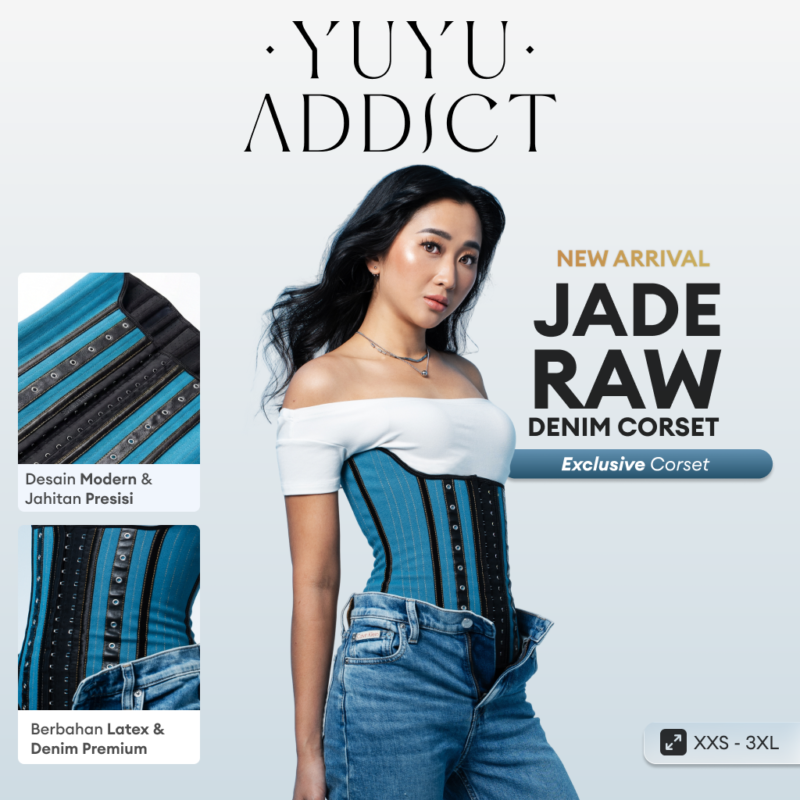 YUYUADDICT - Jade Denim Korset 25 Tulang