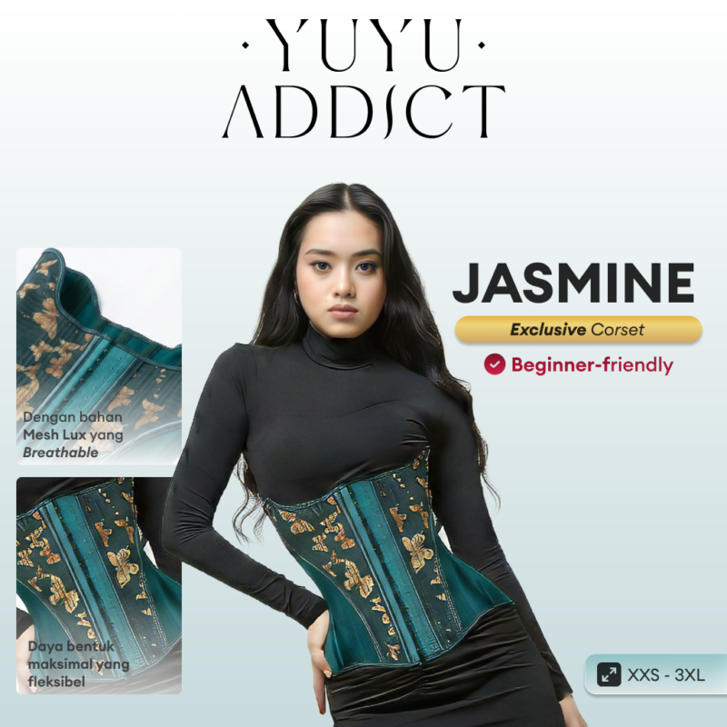 YUYUADDICT - Jasmine Emerald Mesh Corset 2025