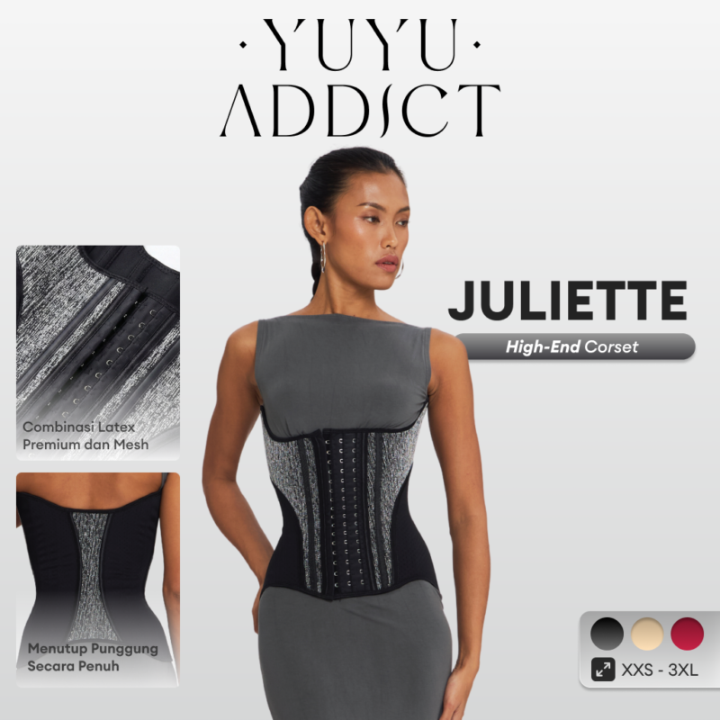 YUYUADDICT - Juliette Hybrid Mesh x Latex Corset